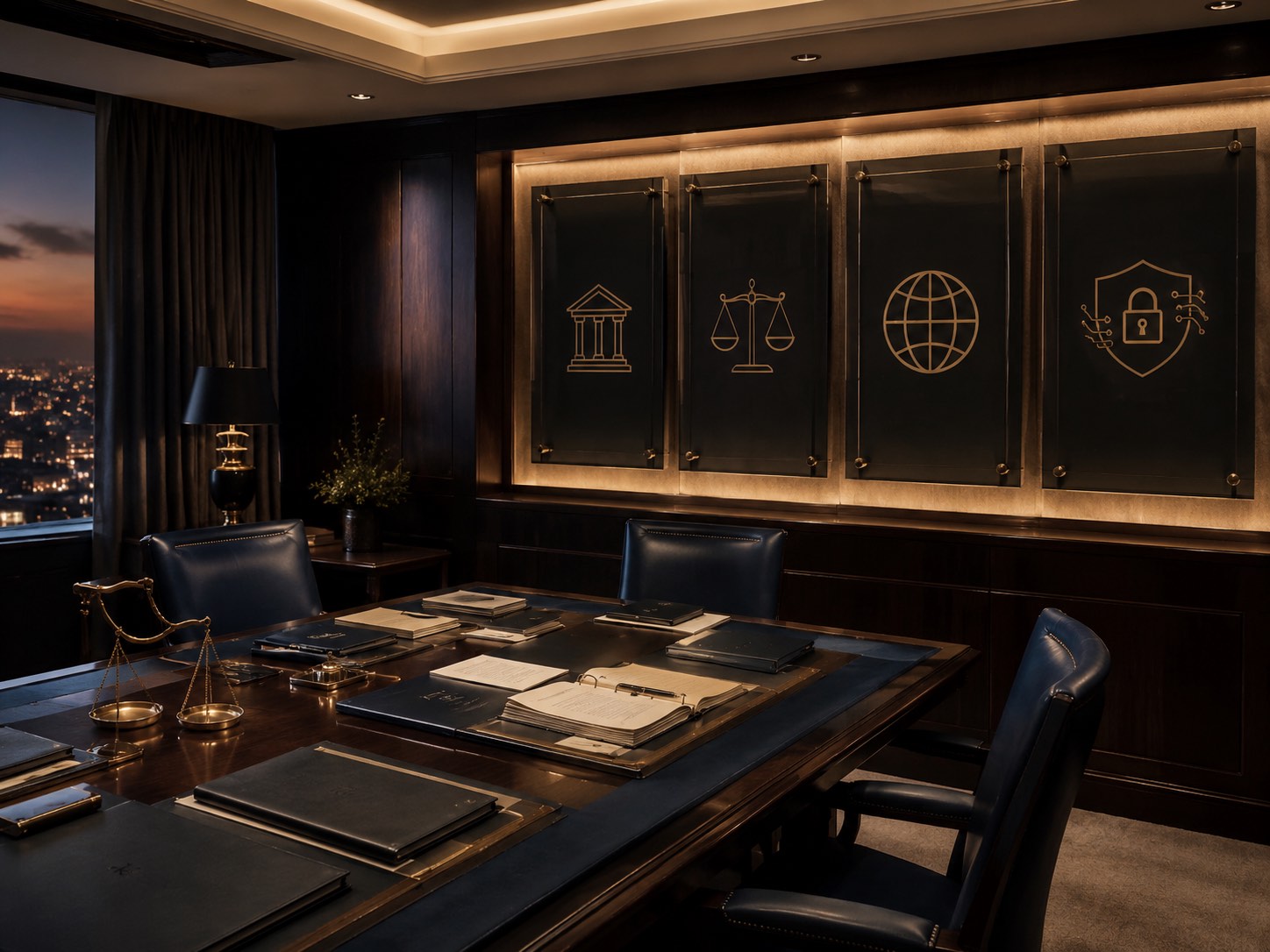 Practice areas at a law firm in Jordan covering corporate, disputes, investment, and cybercrime matters